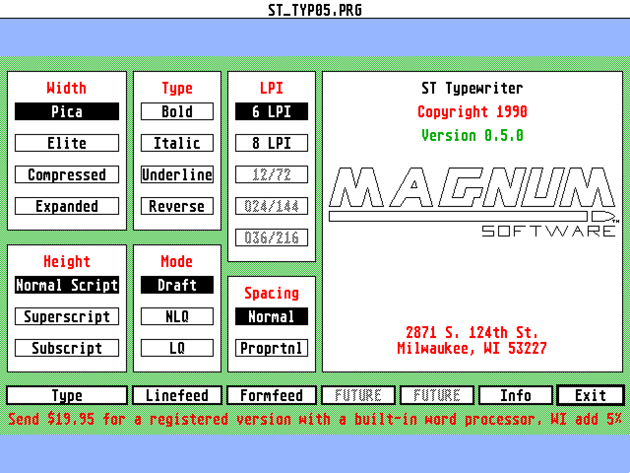 ST Typewriter — screenshot 1